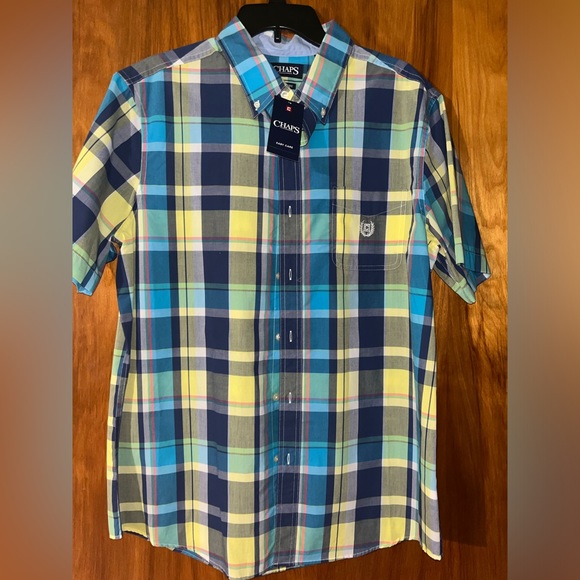 Men’s Chaps Easy Care button up tshirt - Picture 1 of 5